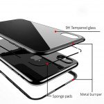 Wholesale iPhone X (Ten) Fully Protective Magnetic Absorption Technology Case With Free Tempered Glass (White)